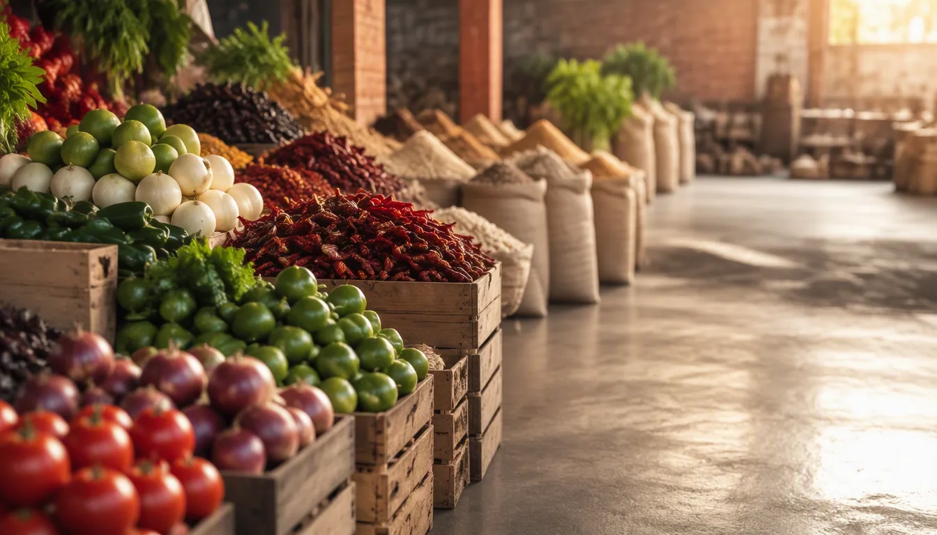 Entrega de alimentos y cajas de insumos en restaurante